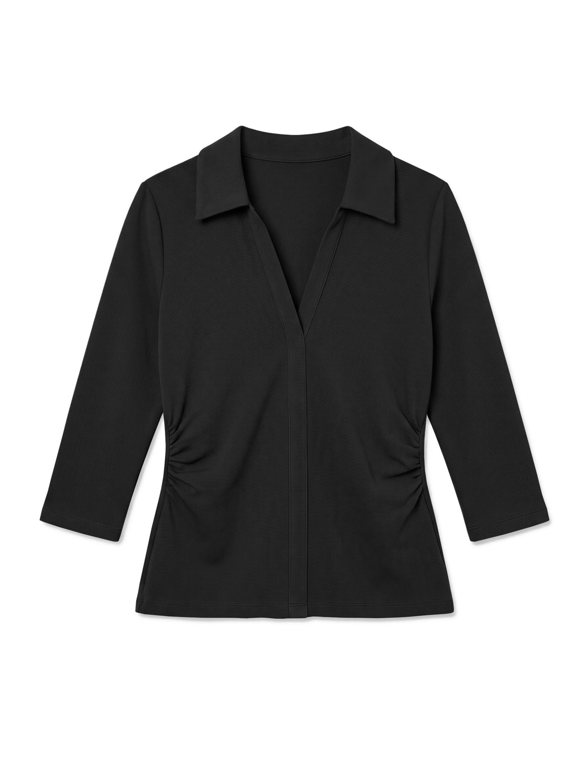 VERO MODA Shirt 'VMELIN' in Zwart: voorkant