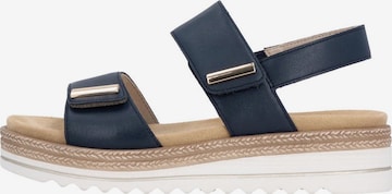 REMONTE Sandals 'Basic' in Blue: front