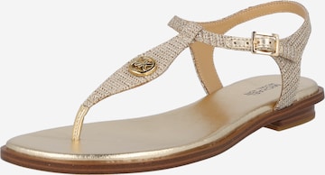 MICHAEL Michael Kors Teenslipper 'MALLORY' in Goud: voorkant