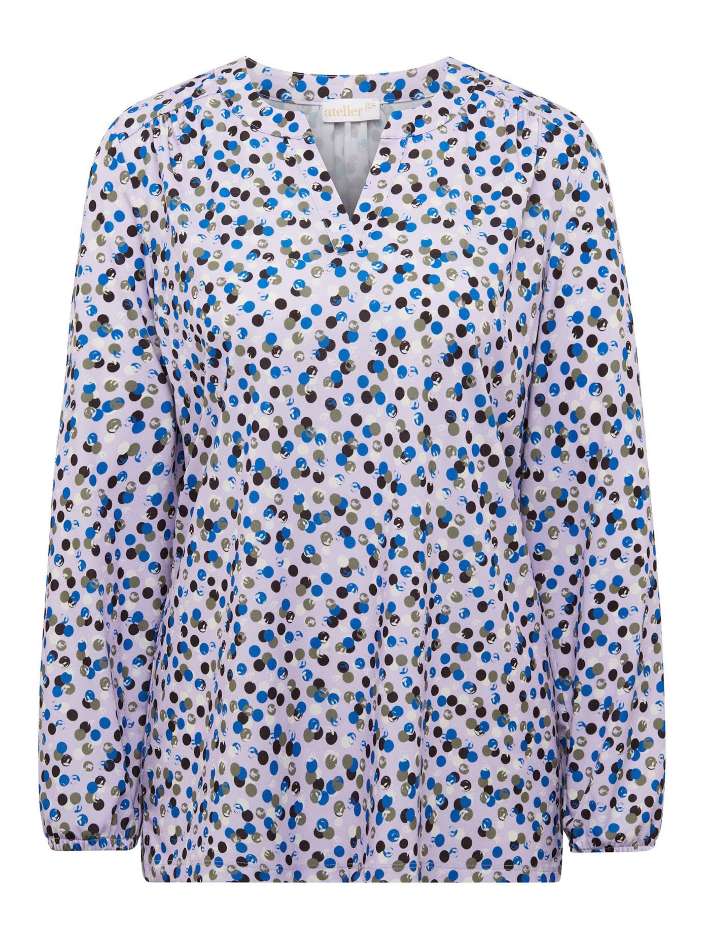 Goldner Bluse in Weiß: Vorderseite