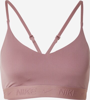 NIKE Bustier Sport bh 'INDY' in Lila: voorkant