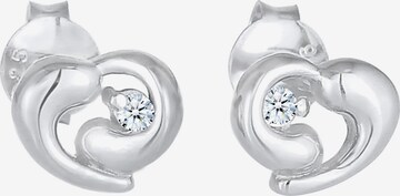 Elli DIAMONDS Oorbellen in Zilver: voorkant