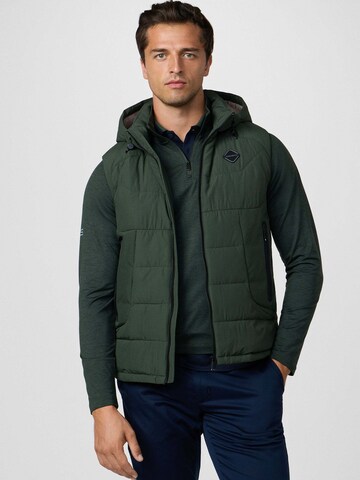 Hackett London Bodywarmer in Groen: voorkant