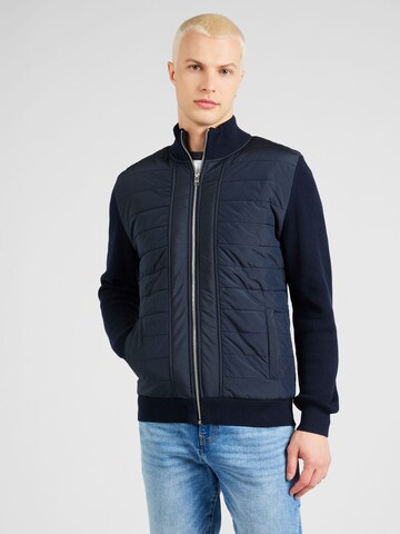 s.Oliver Gebreid vest in Blauw: voorkant