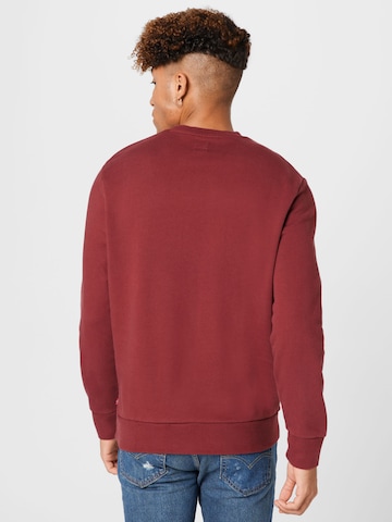LEVI'S ® Sweatshirt 'Graphic Crew' i rød