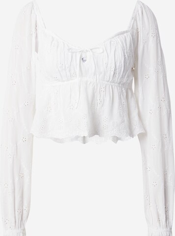 HOLLISTER Blouse in Wit: voorkant