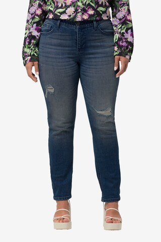 Ulla Popken Regular Jeans in Blauw: voorkant