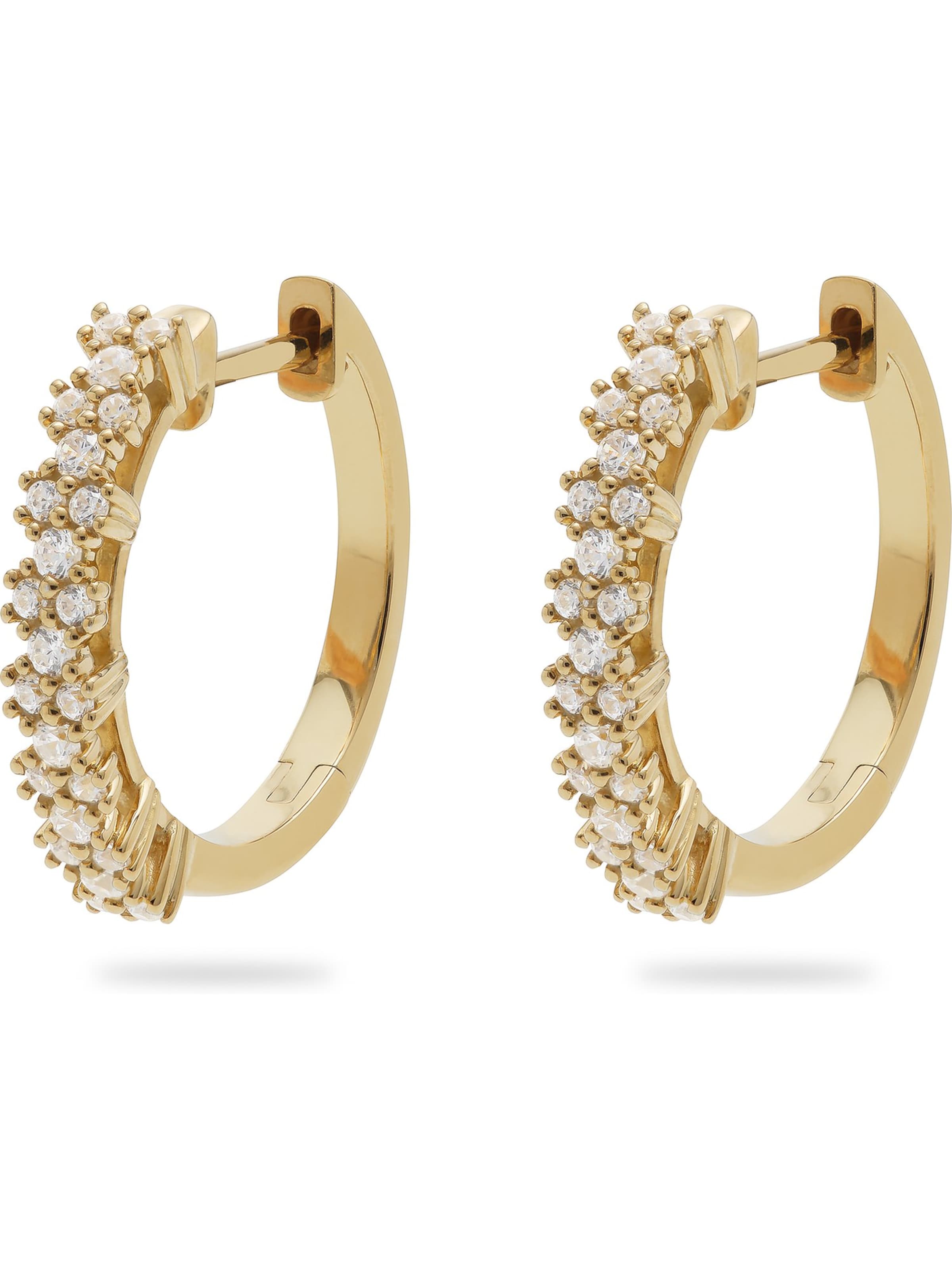 CHRIST Earrings in Yellow: front