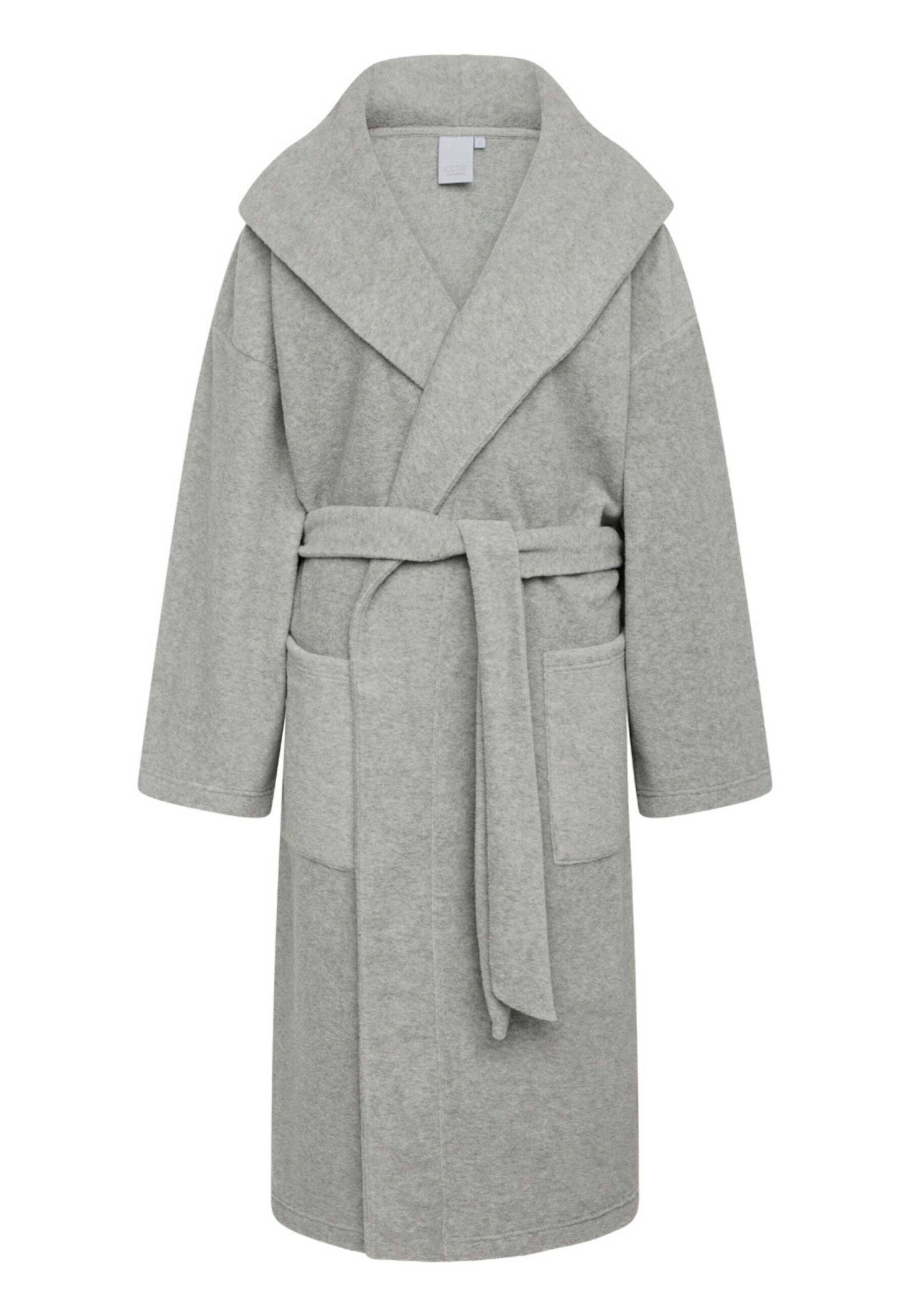 CC DK - Albornoz largo 'Lisa' en gris: frente