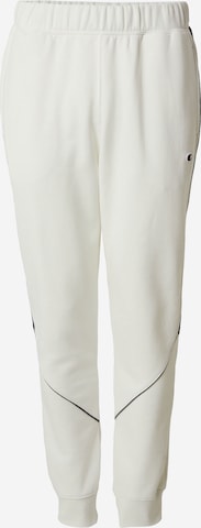 Champion Authentic Athletic Apparel Tapered Παντελόνι σε λευκό: μπροστά