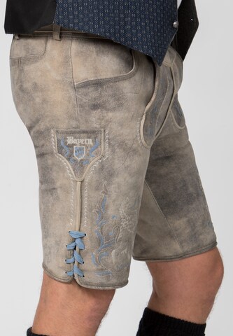 STOCKERPOINT Regular Klederdracht broek 'Leo Bavaria' in Grijs