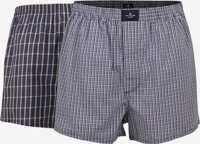 TOM TAILOR Boxershorts in taubenblau / braun / rot / weiß, Produktansicht