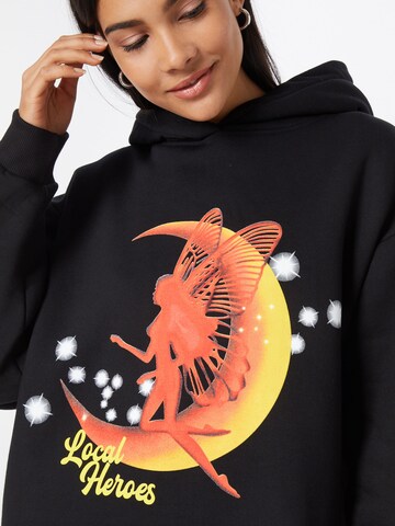 LOCAL HEROES Sweatshirt Kleid 'MAGIC HELL OFF' in Schwarz