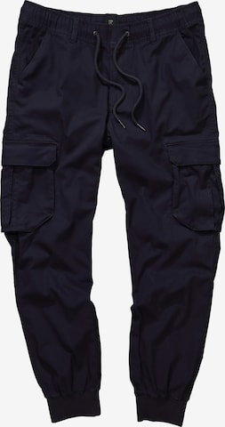 Effilé Pantalon cargo JP1880 en noir : devant