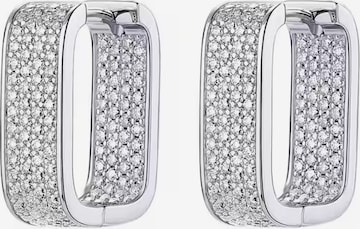 ROUGEMONT Jewellery Ohrringe 'Funkelnde Glamour Creolen Ohrringe' in Silber: Vorderseite