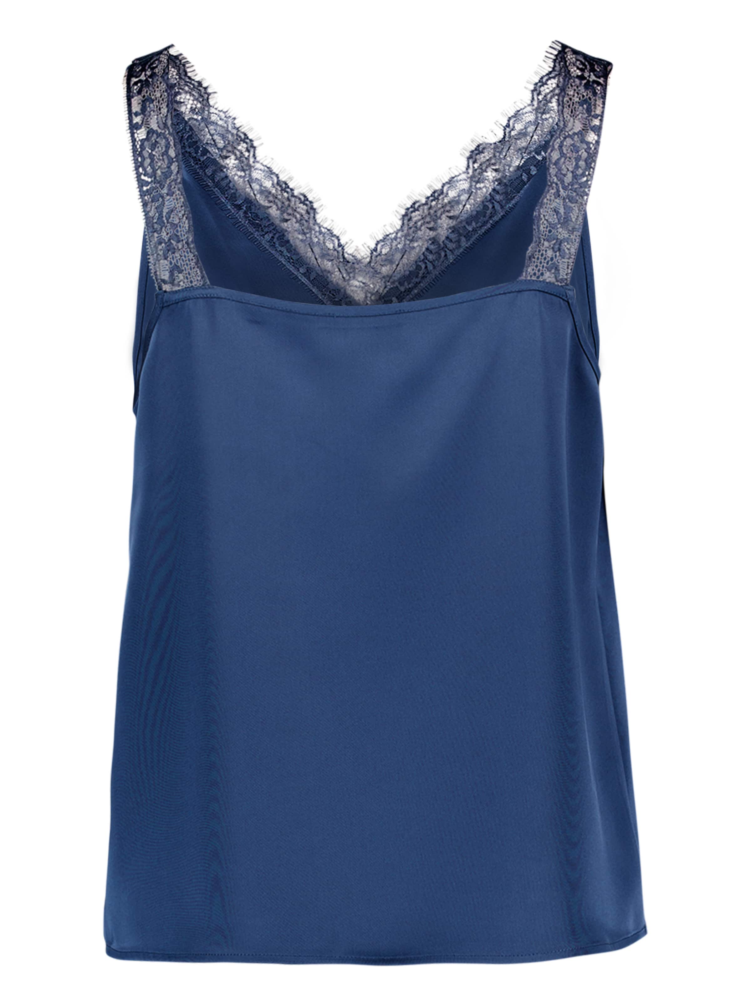zero Basic-Top mit V-Ausschnitt in Blau