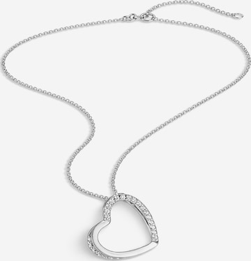 Pure Schmuck Ketting 'Heart Glow' in Zilver: voorkant