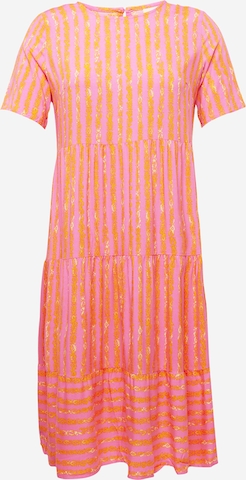 ONLY Carmakoma - Vestido 'MARRAKESH' em rosa: frente