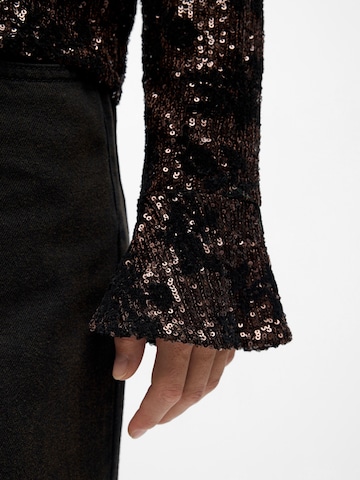 OBJECT - Blusa 'OBJEDEN' en marrón