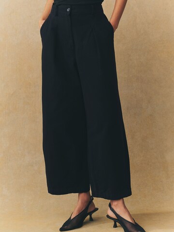 Wide Leg Pantalon Next en noir