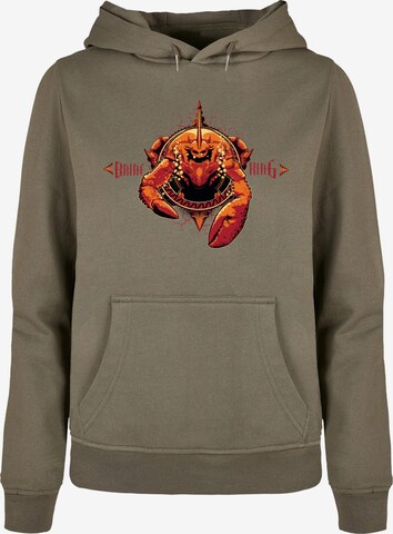 ABSOLUTE CULT Sweatshirt 'Aquaman - Brine King' in Groen: voorkant