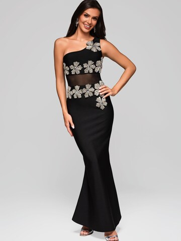Ombre Abendkleid in Schwarz