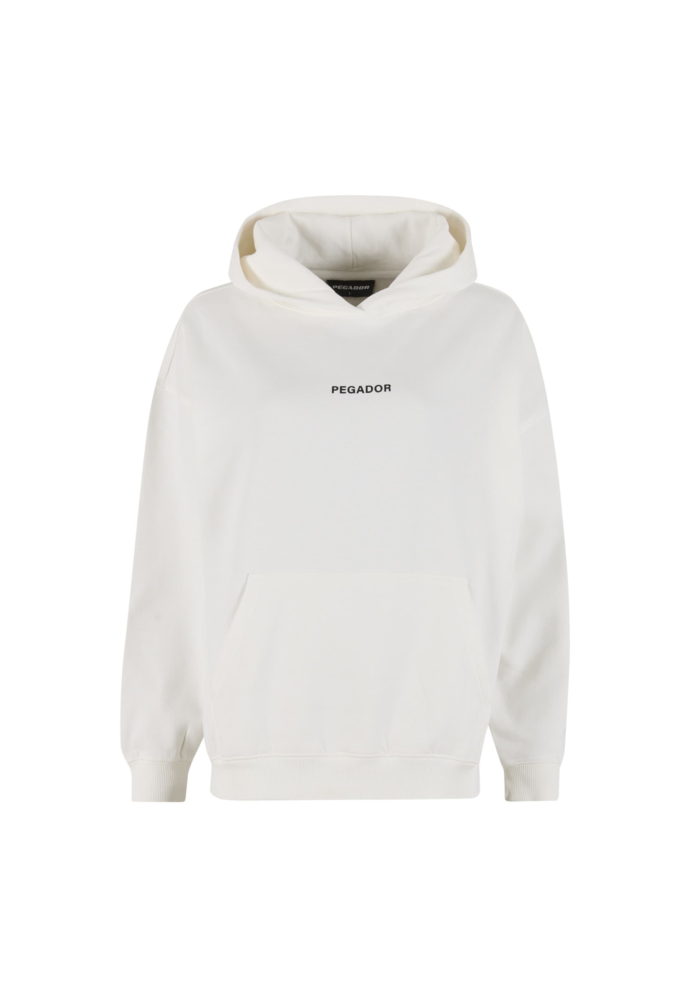 Pegador Sweatshirt 'Malmedy' in Wit: voorkant