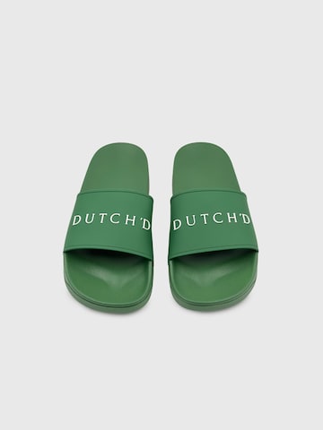 Dutch'D Strand-/badesko 'Pool Slide' i grøn