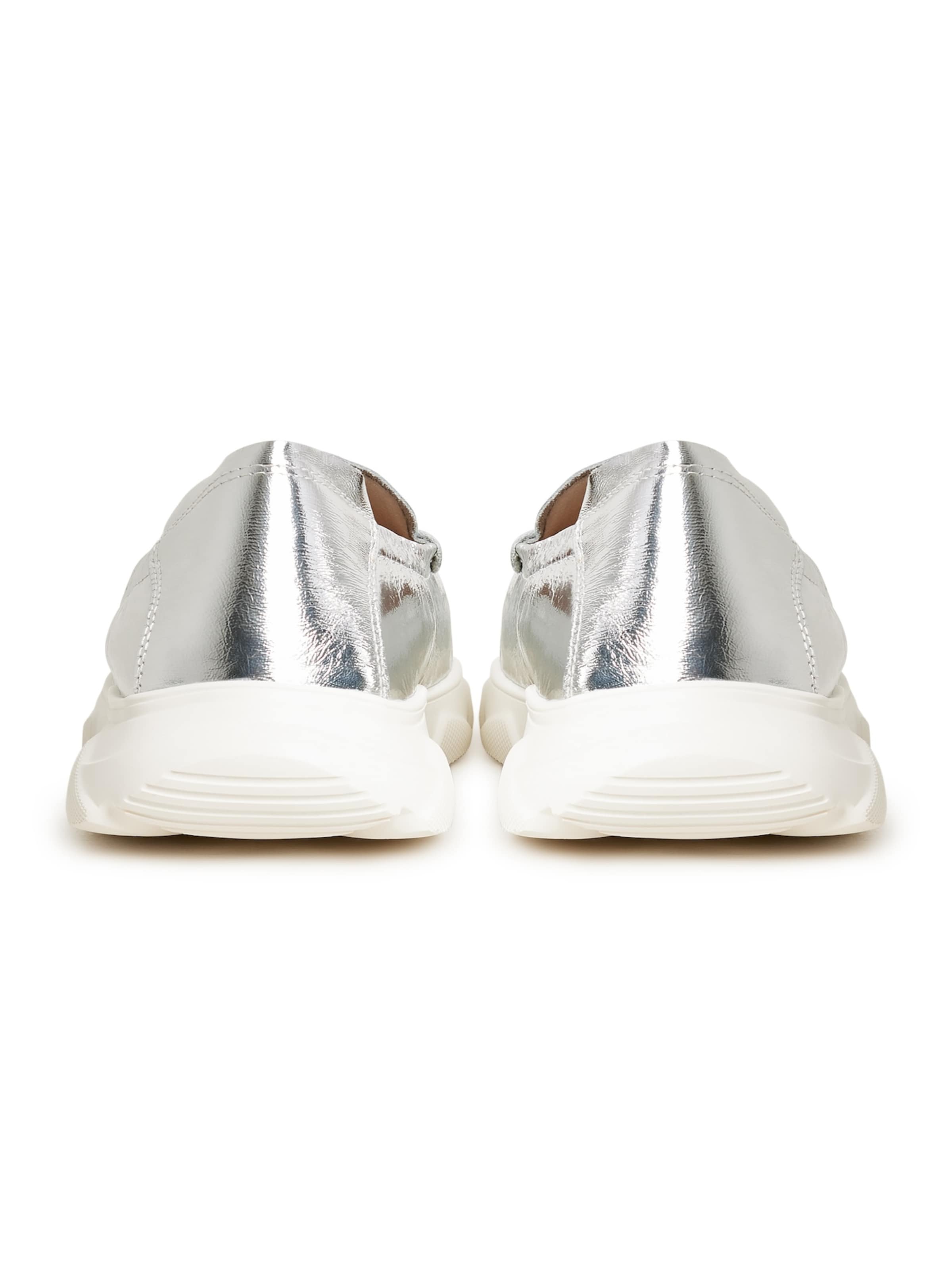 CESARE GASPARI Moccasin in Silver