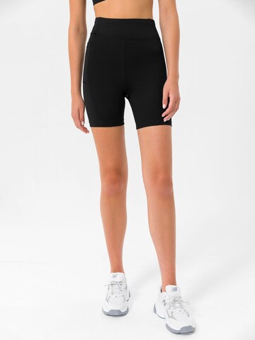 MOROTAI Skinny Sporthose 'KANSEI CHROME' in Schwarz