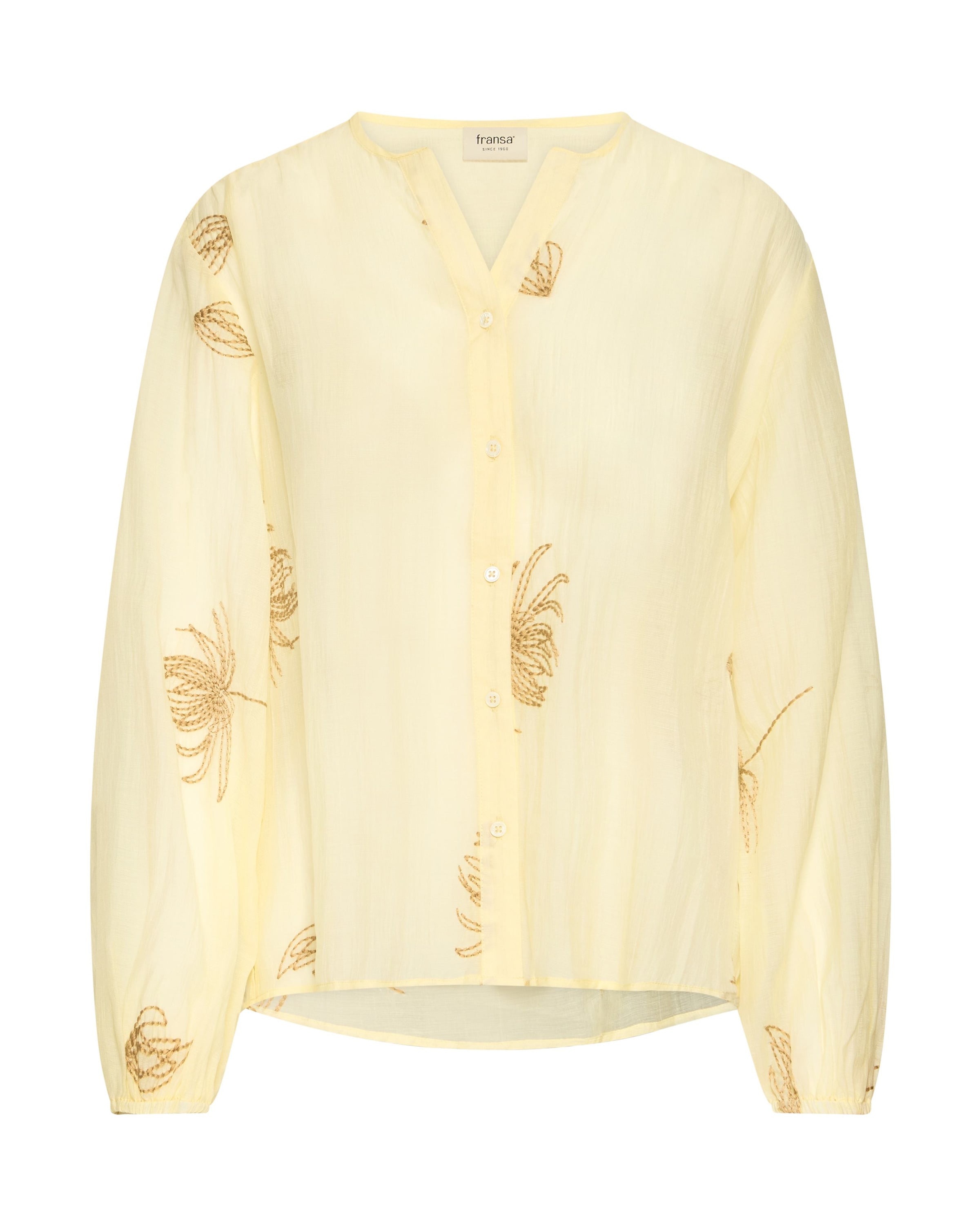 Chemisier 'FRWINA' Fransa en jaune : devant