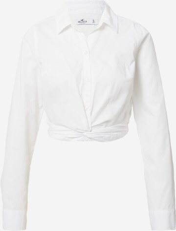 HOLLISTER Bluza | bela barva: sprednja stran