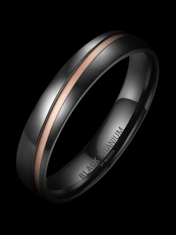 MARRYA Ring 'MARRYA Ehering BT-05 aus Black Titanium' in Grijs