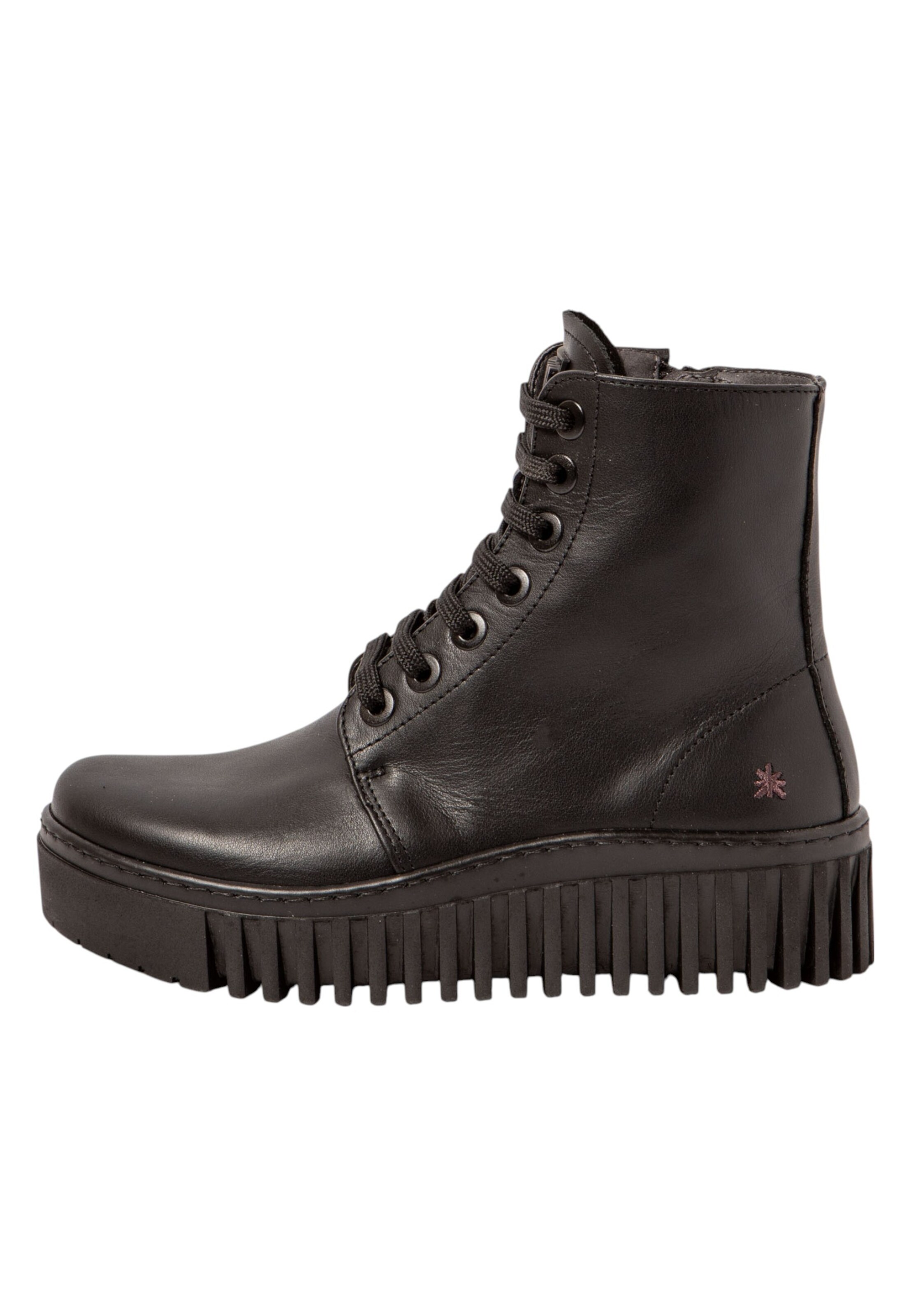 Bottines à lacets 'Brighton' ART en noir : devant