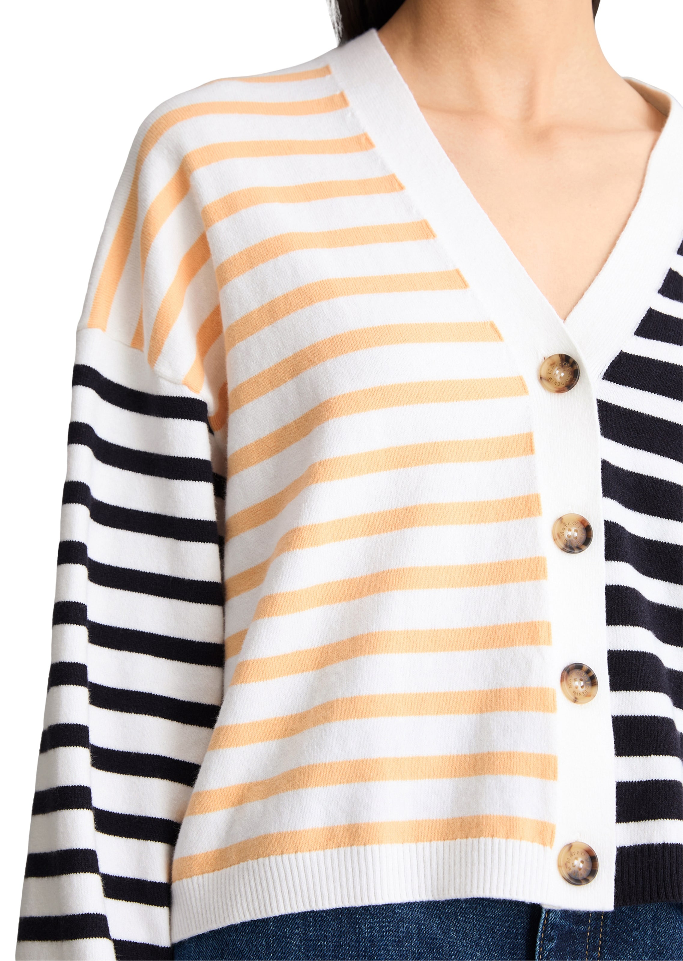 Marc O'Polo DENIM Knit cardigan in White