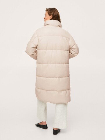 MANGO Płaszcz zimowy 'FLIPPER' w kolorze biały