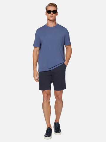 Coupe slim Pantalon à plis Boggi Milano en bleu
