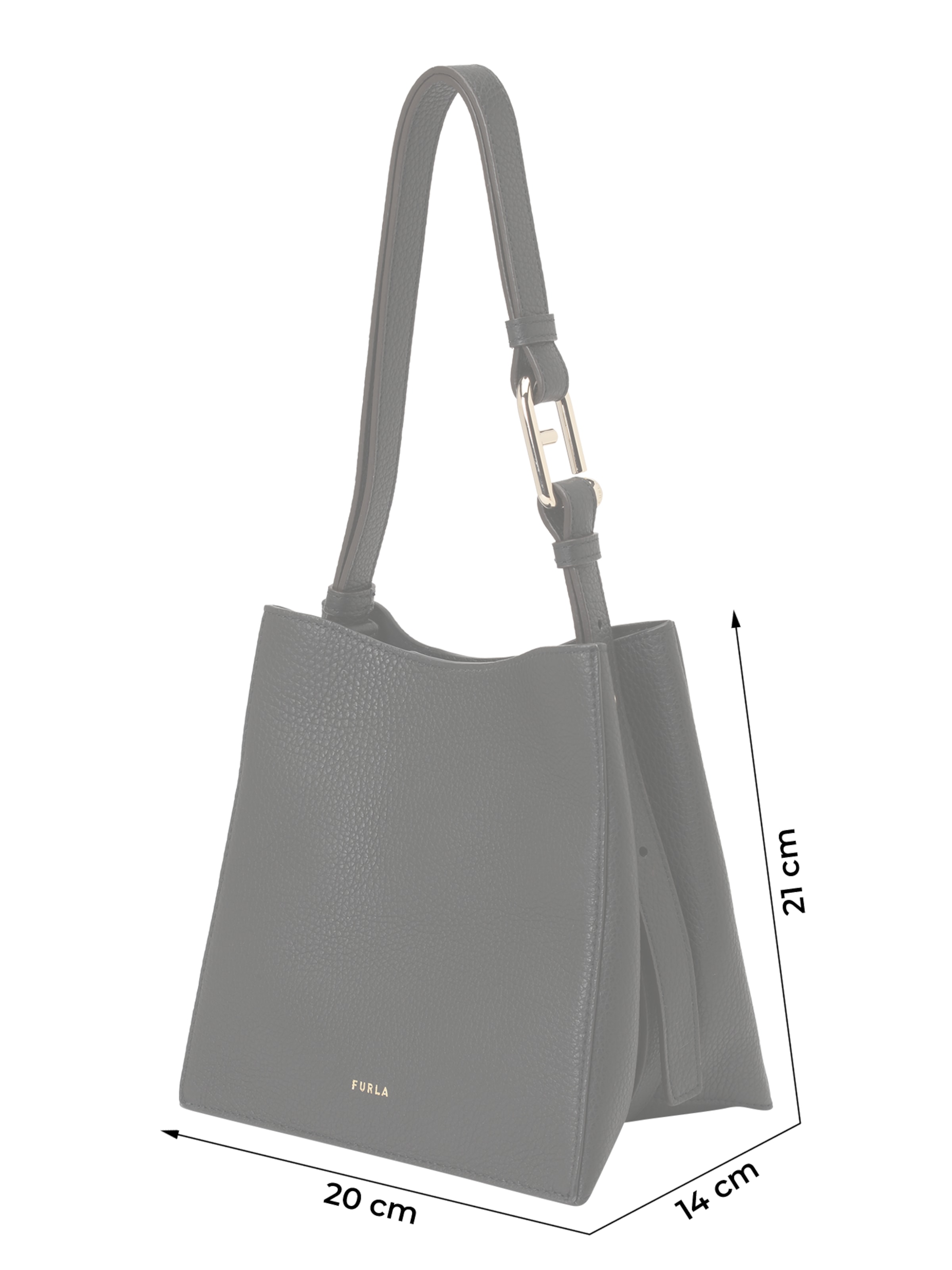 FURLA Skuldertaske i sort