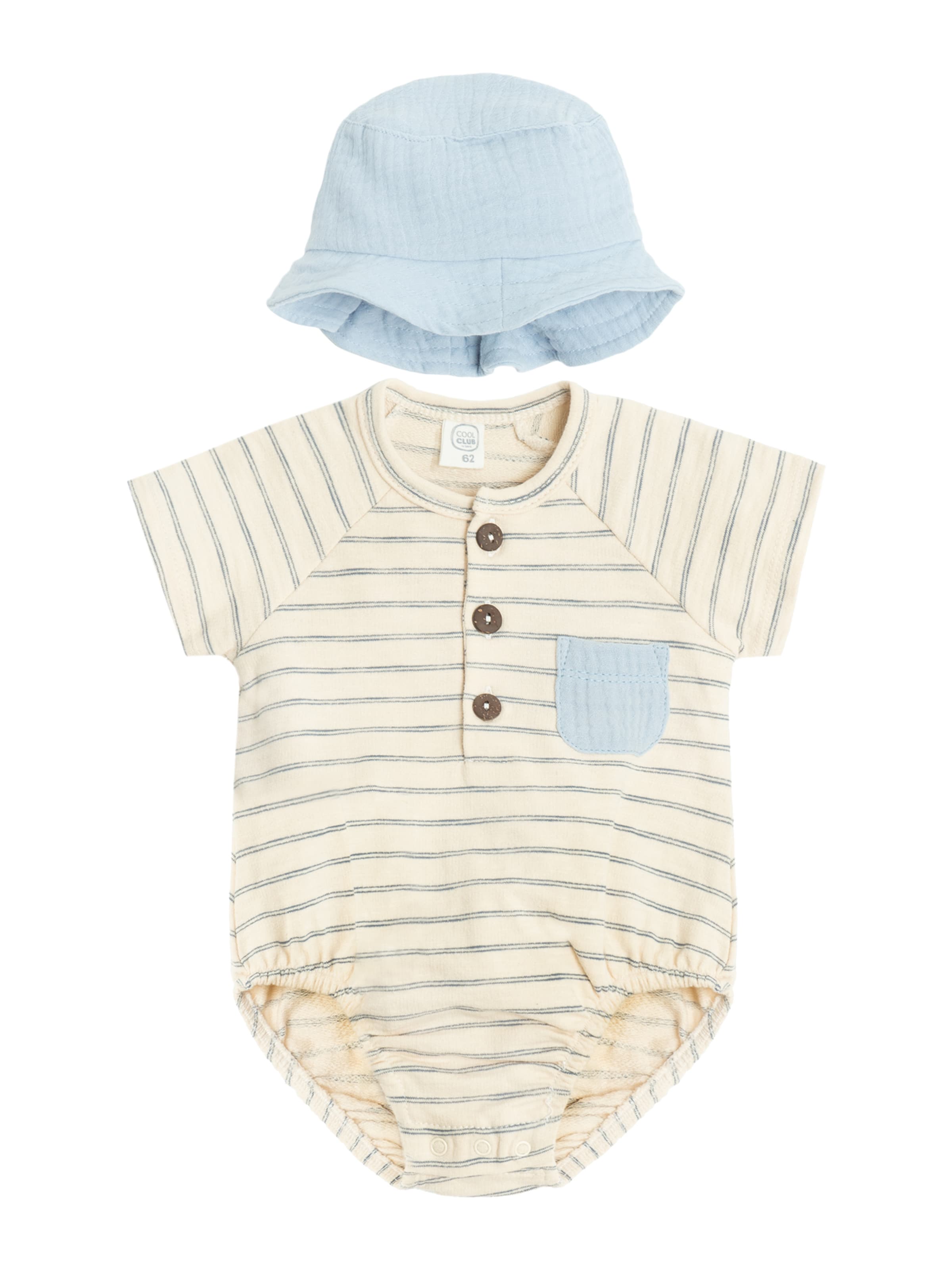 Cool Club Set in Beige: front