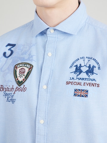 La Martina Regular Fit Hemd in Blau