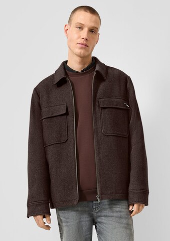 QS Between-Season Jacket in Brown: front