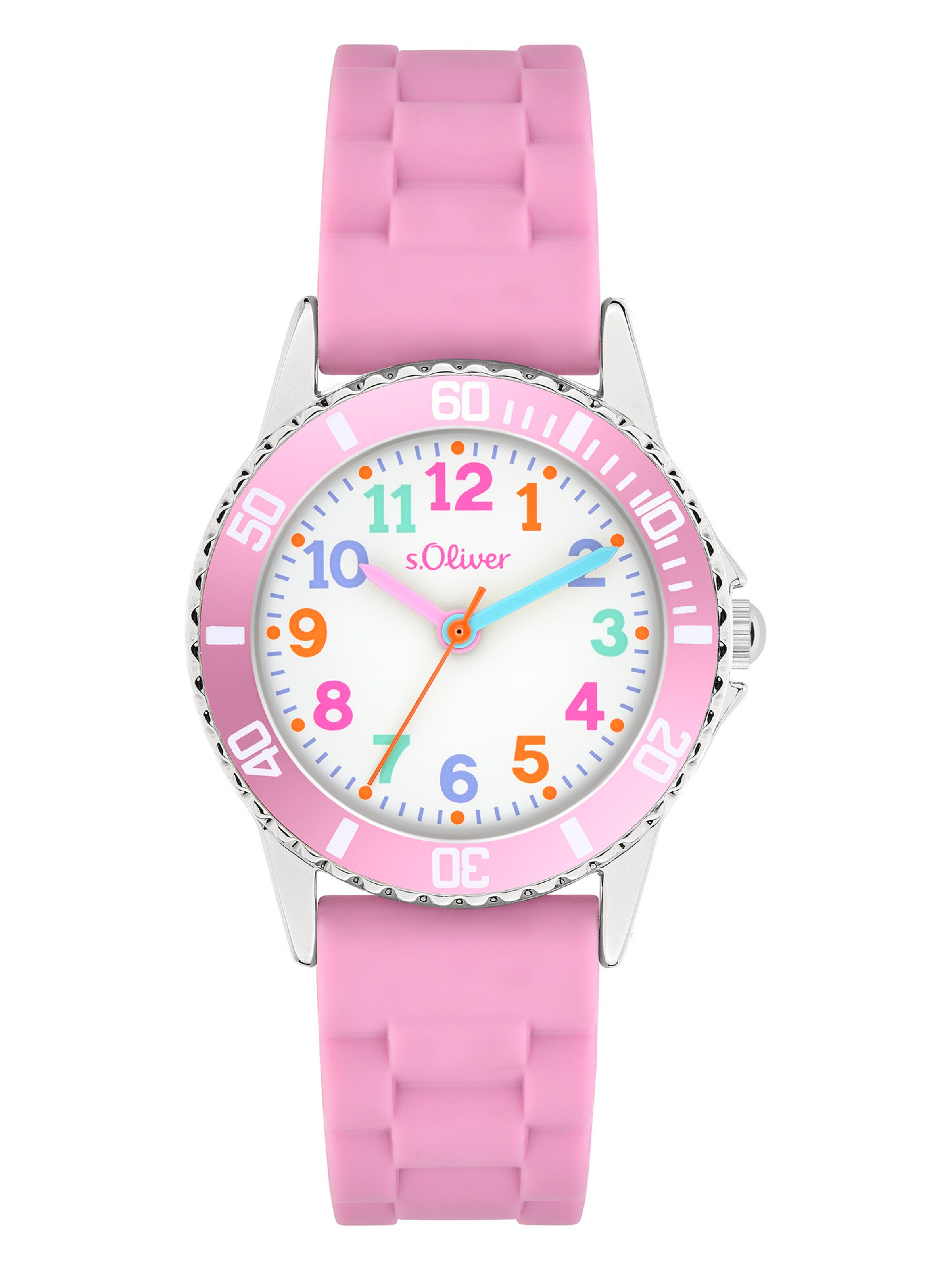 s.Oliver Watch 'The Happy Time' in White: front