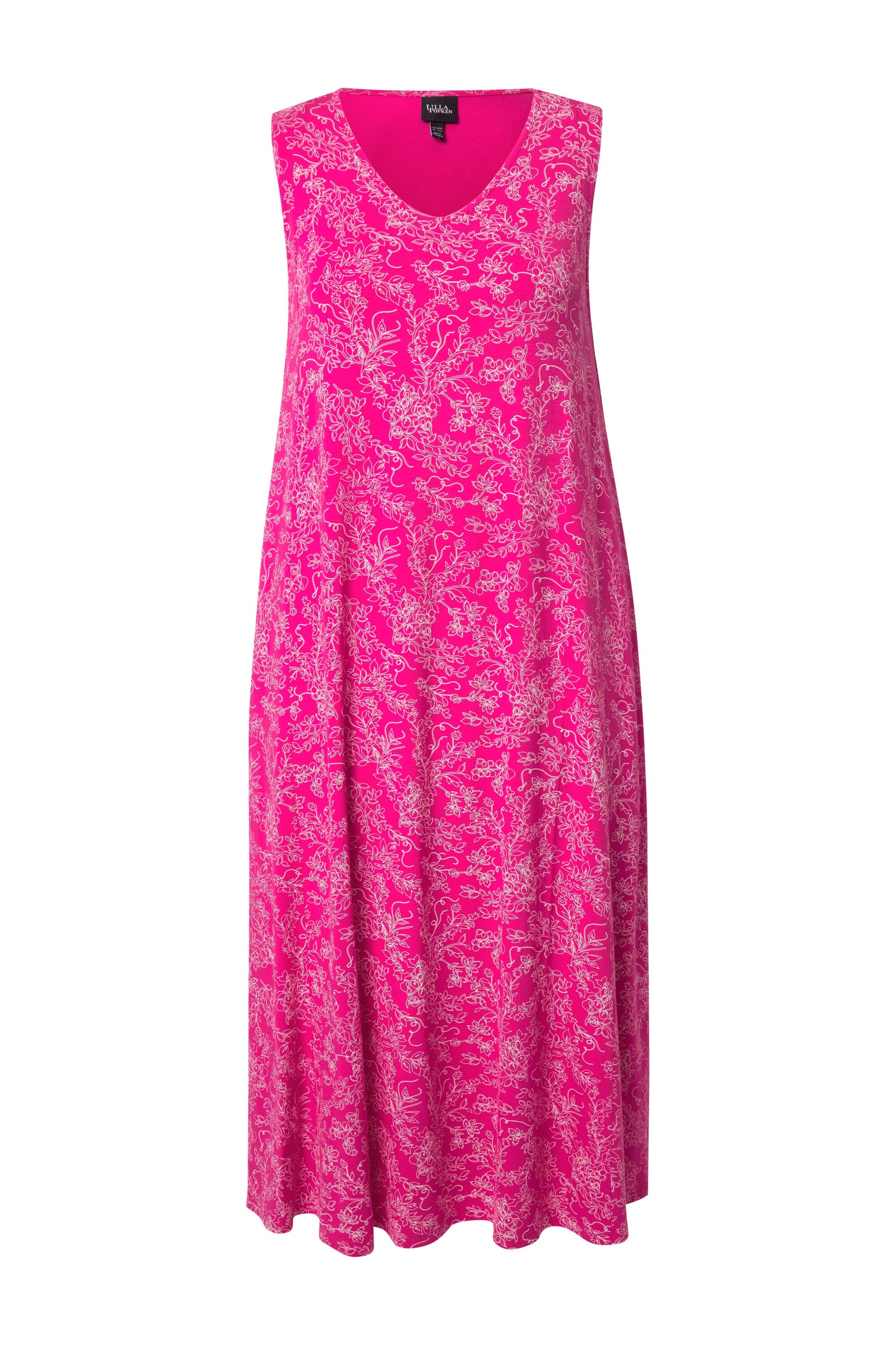 Ulla Popken Zomerjurk in Roze: voorkant