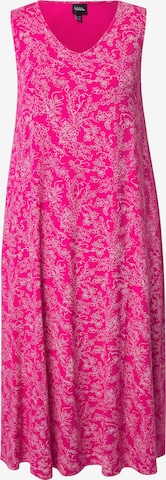 Ulla Popken Zomerjurk in Roze: voorkant