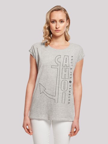 T-shirt 'Ahoi' F4NT4STIC en gris : devant