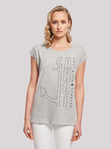 F4NT4STIC Shirt 'Ahoi' in Grau: Vorderseite