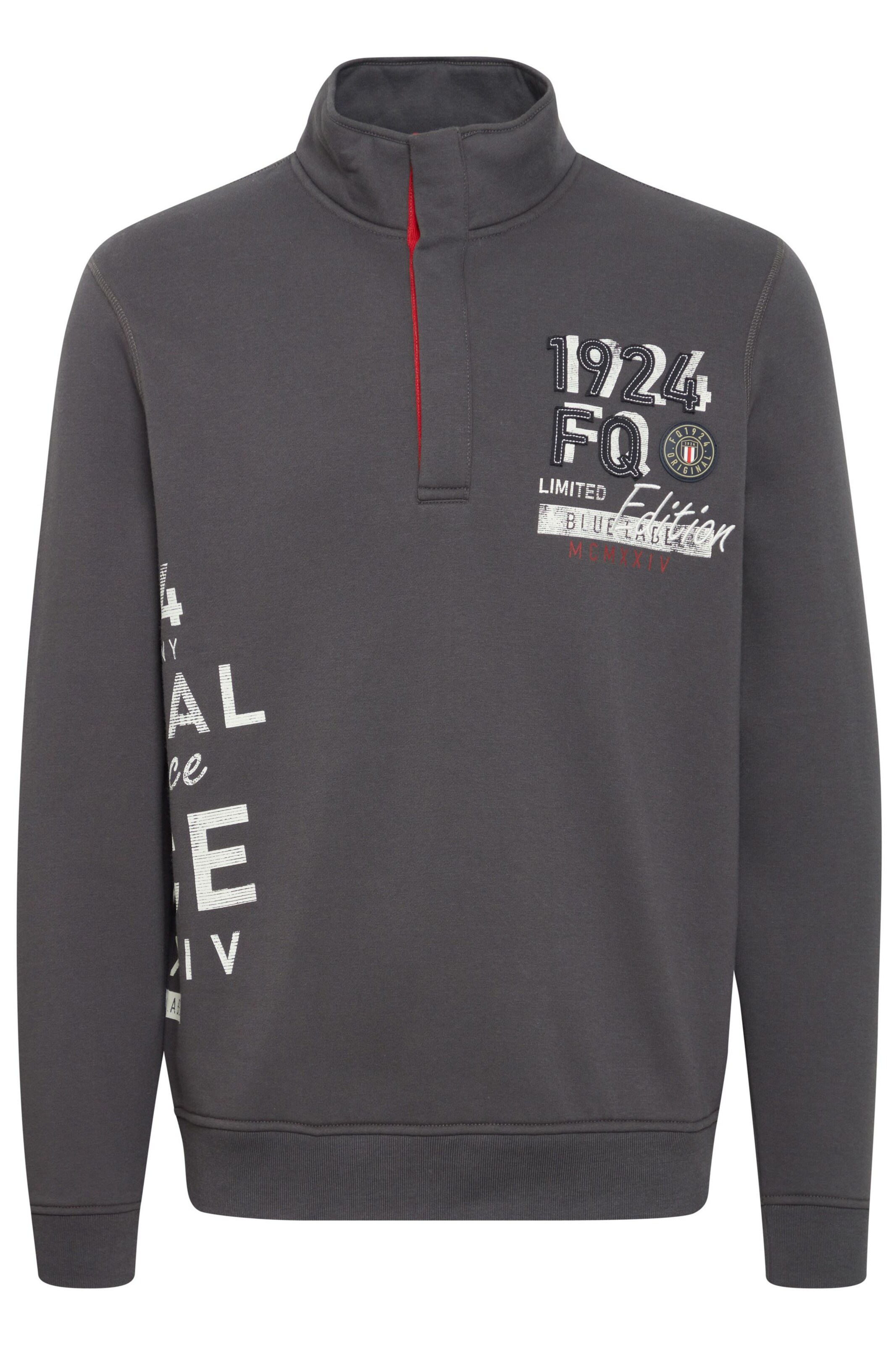 FQ1924 - Sweatshirt 'William' em cinzento: frente