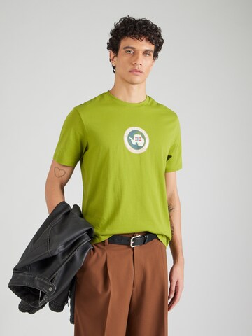 Tricou 'PHOS' de la NAPAPIJRI pe verde: față