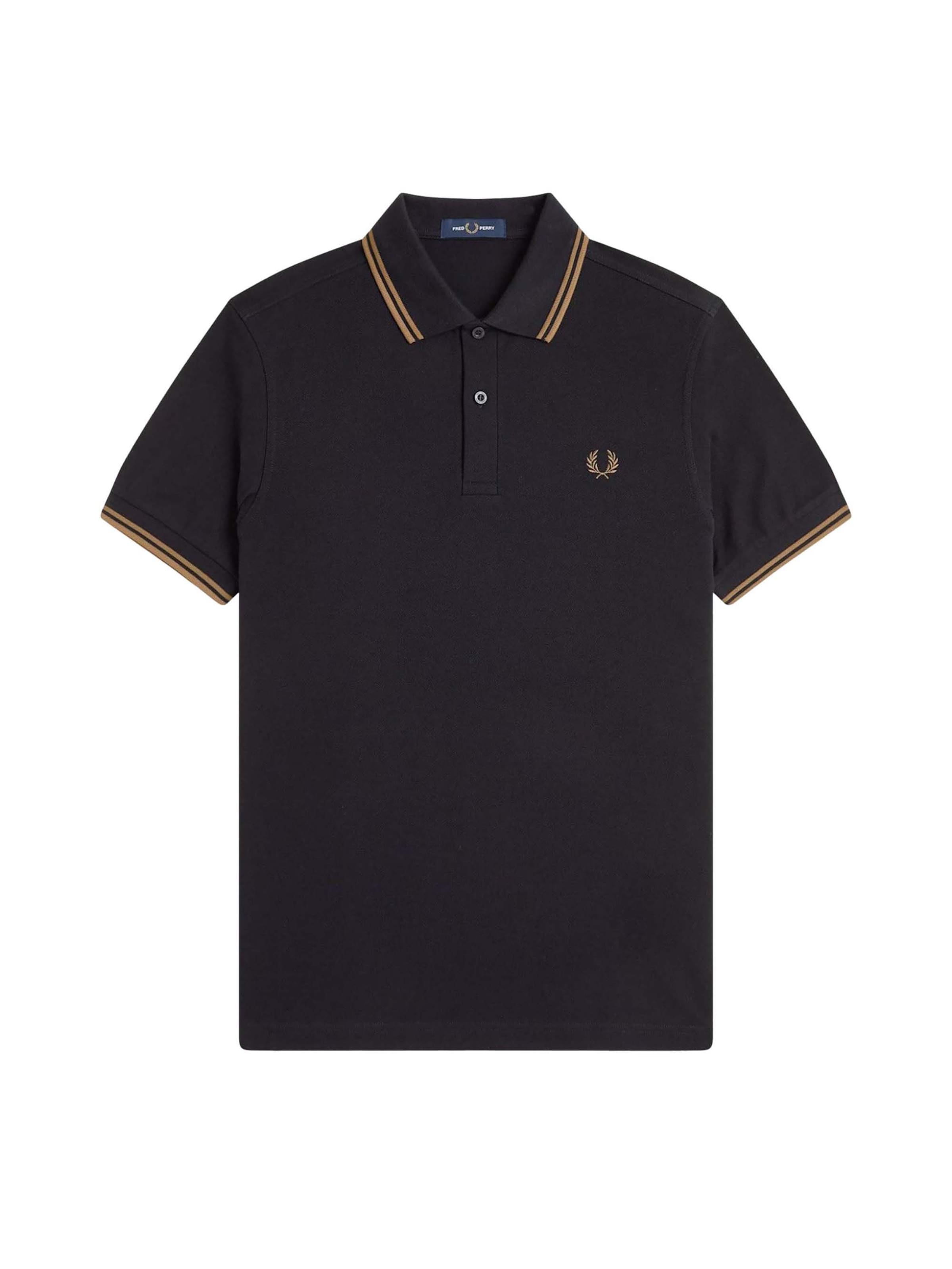 Fred Perry Shirt in Black: front