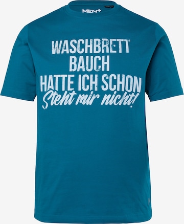 Men Plus Shirt in Blue: front